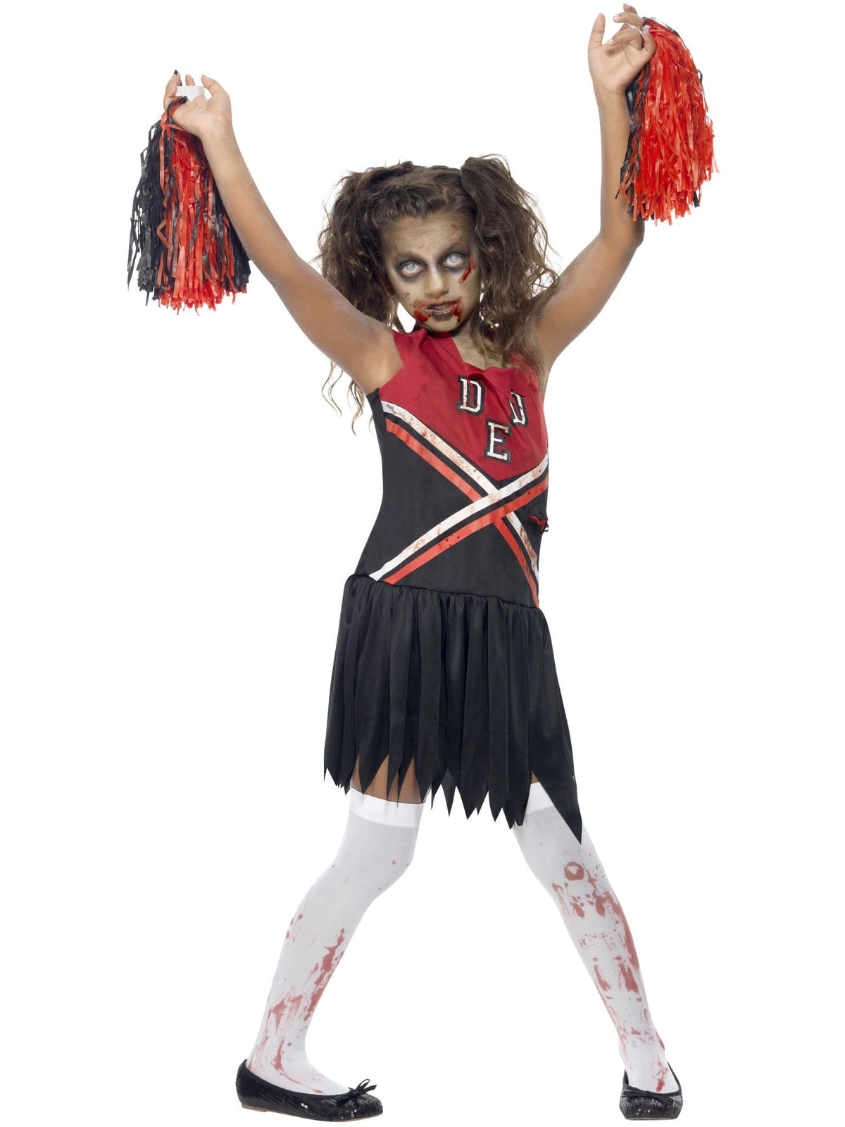 ZOMBIE CHEERLEADER COSTUME, CHILD - L - Packaging