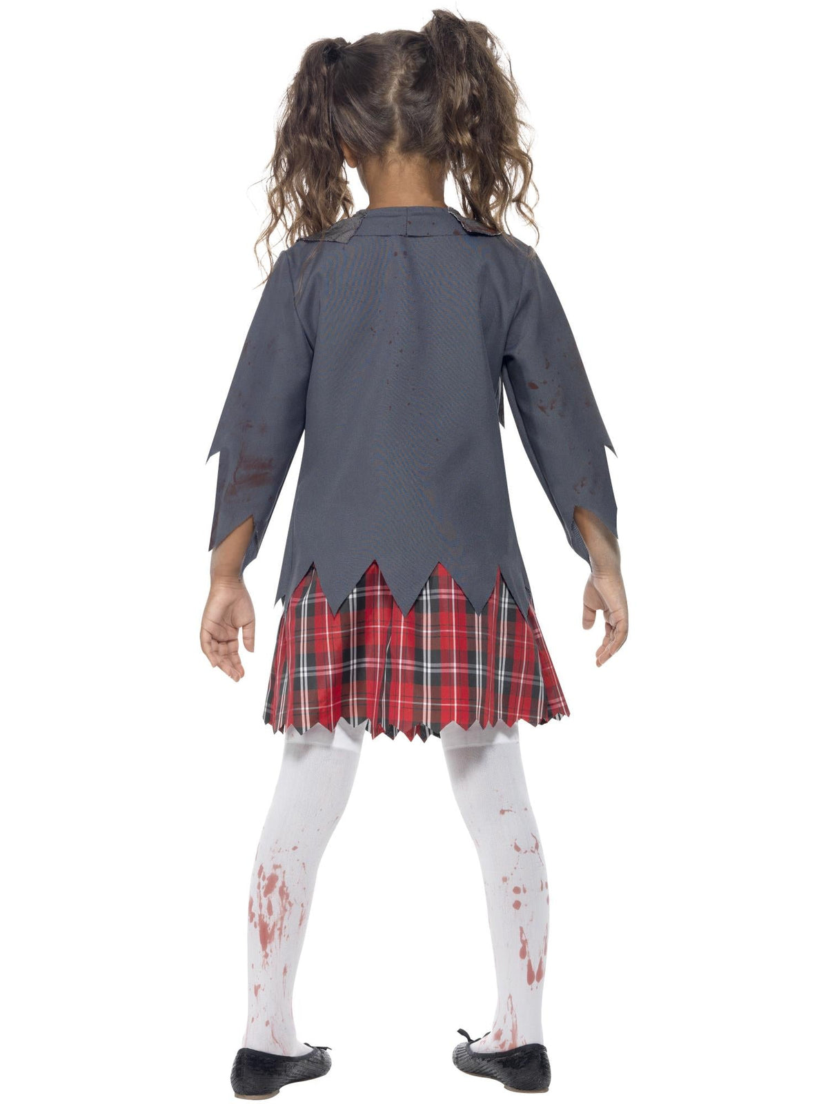 ZOMBIE SCHOOL GIRL COSTUME, CHILD - Side