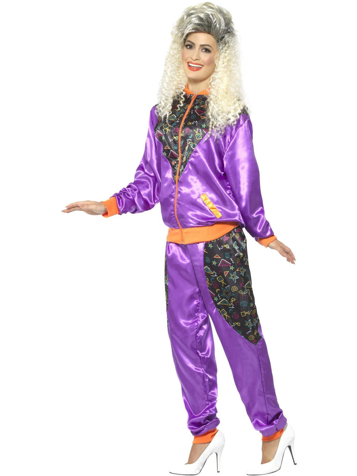 RETRO SHELL SUIT COSTUME, LADIES - Side