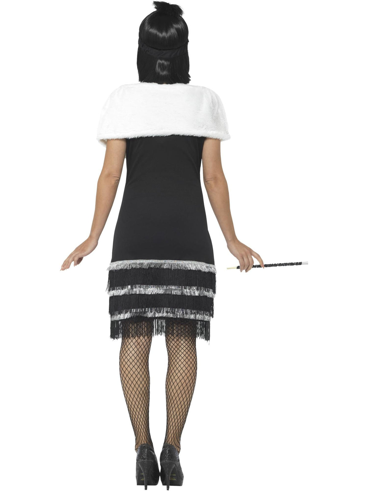 FLAPPER DELUXE COSTUME WITH STOLE, ADULT - Side