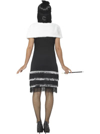 FLAPPER DELUXE COSTUME WITH STOLE, ADULT - Side