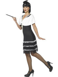 FLAPPER DELUXE COSTUME WITH STOLE, ADULT - Back