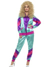 80S HEIGHT OF FASHION WOMEN'S SHELL SUIT COSTUME, ADULT - Front