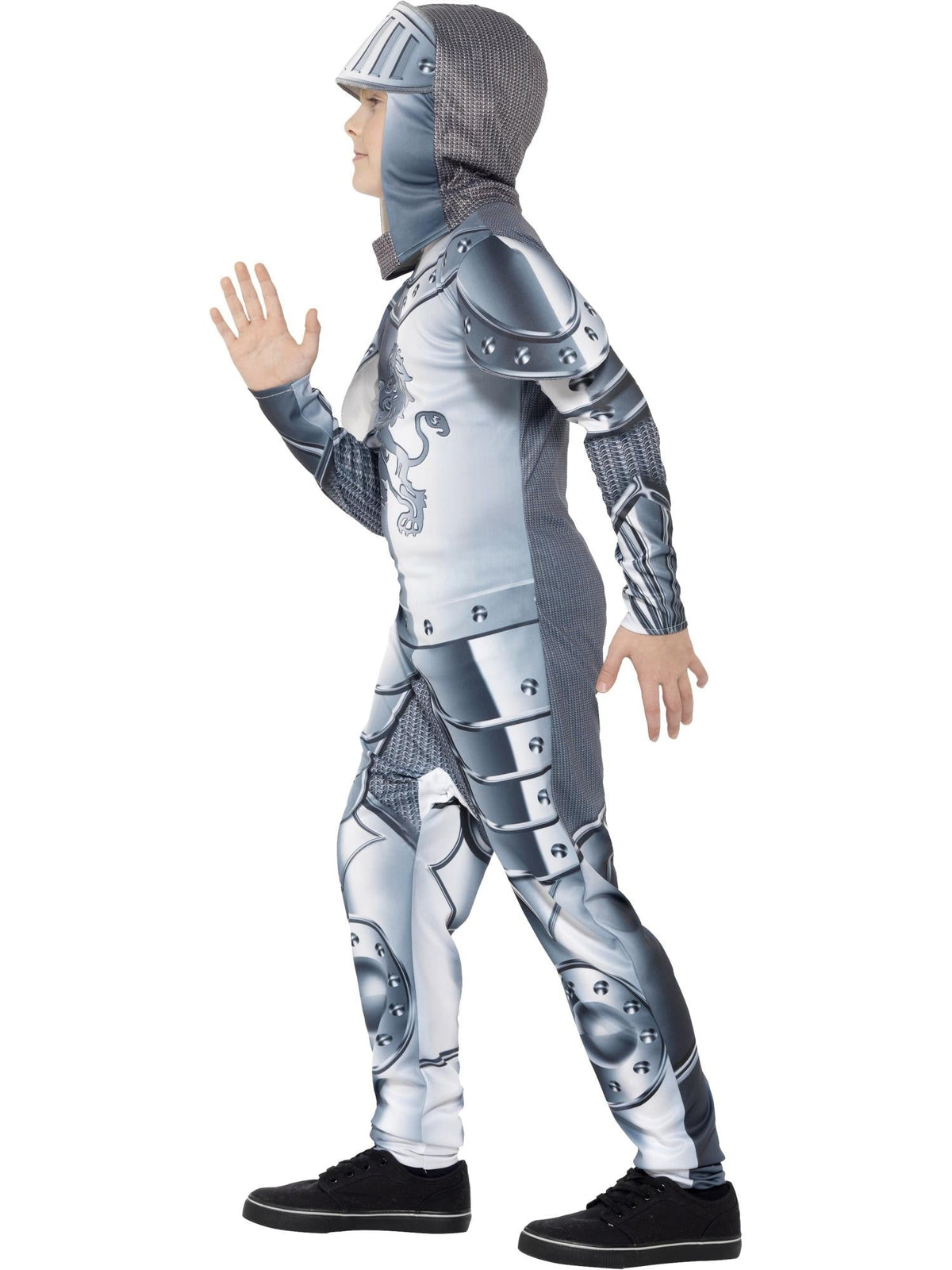 ARMOURED KNIGHT DELUXE COSTUME, CHILD - L - Back