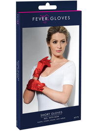 GLOVES SHORT &amp; RED, ADULT - Back