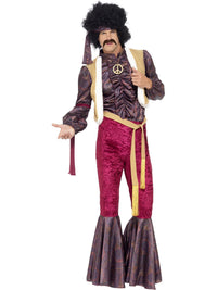 70S PSYCHEDELIC ROCKER COSTUME, ADULT - XL - Front