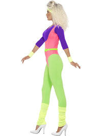 80S WORK OUT COSTUME, ADULT - Back