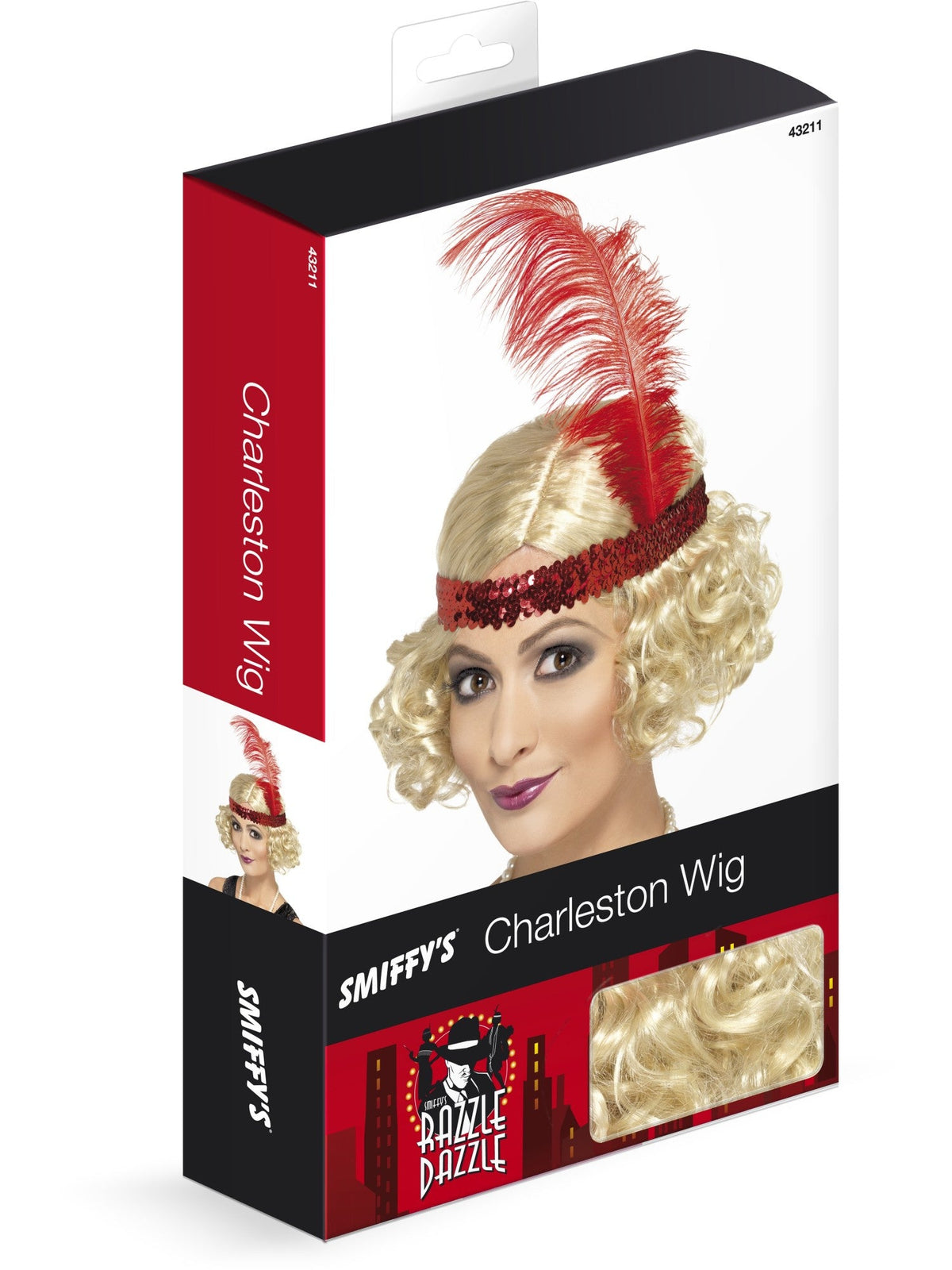 CHARLESTON WIG, ADULT - Back