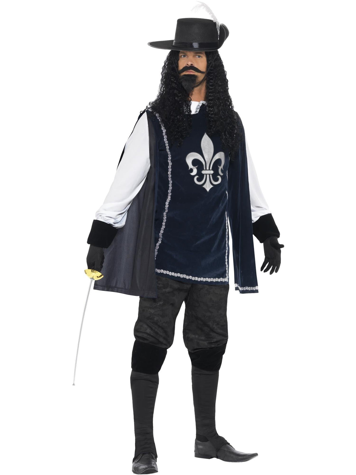MUSKETEER COSTUME, ADULT - L - Back
