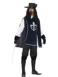 MUSKETEER COSTUME, ADULT - L - Back