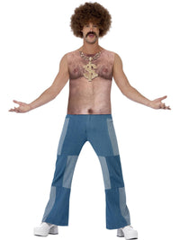 70S HAIRY CHEST TOP, ADULT - M - Front