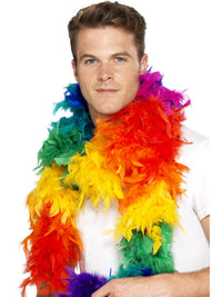 FEATHER BOA, RAINBOW - Back