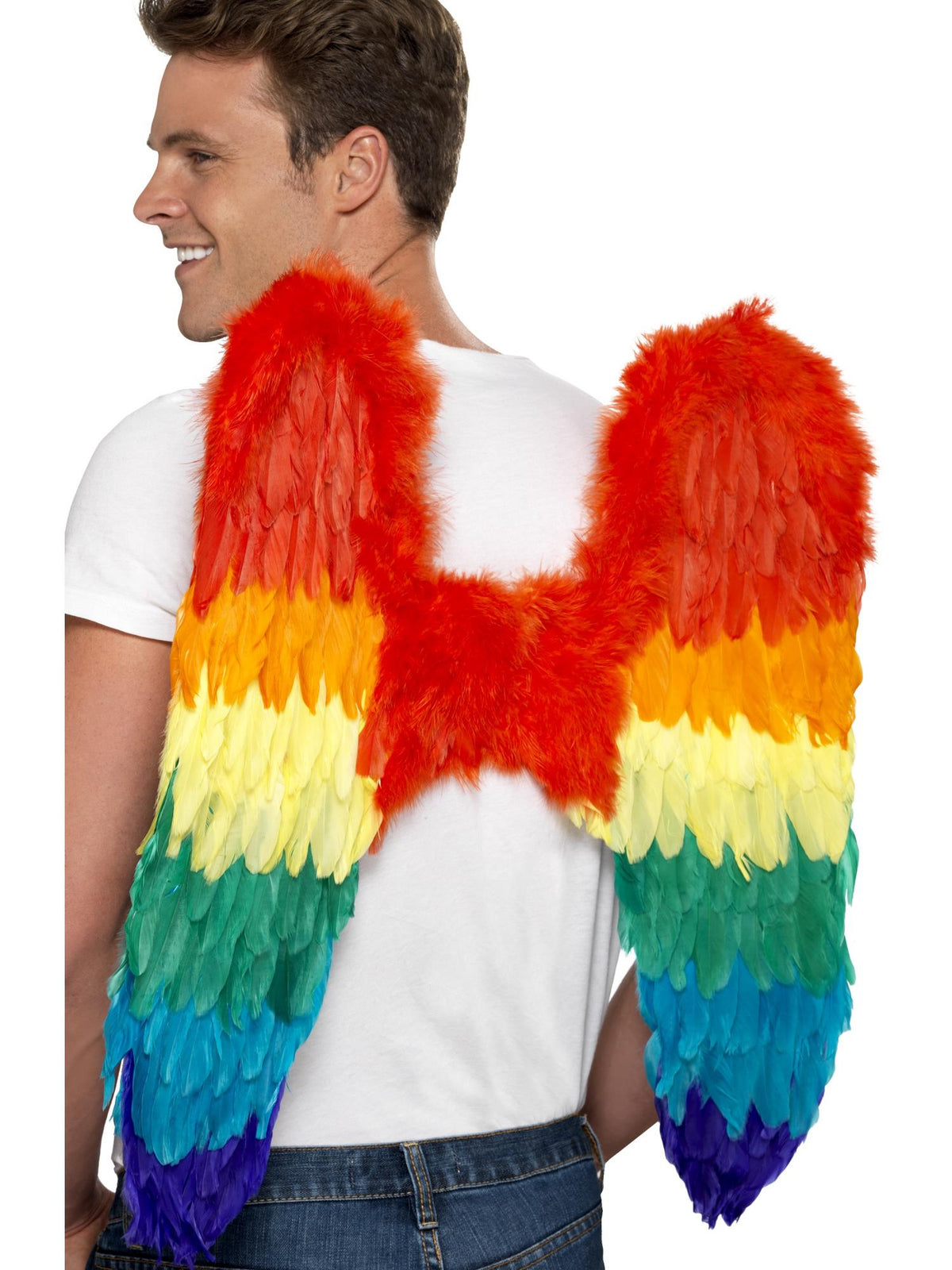 FEATHER RAINBOW WINGS, ADULT - Side