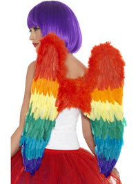 FEATHER RAINBOW WINGS, ADULT - Back