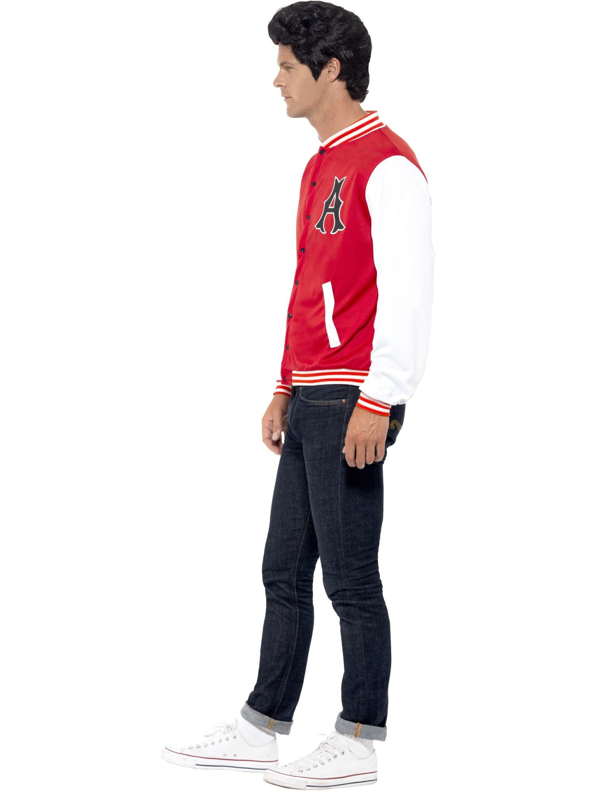 50S COLLEGE JOCK LETTERMAN JACKET, ADULT - M - Back