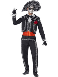 DAY OF THE DEAD SENOR BONES COSTUME, ADULT - S - Packaging