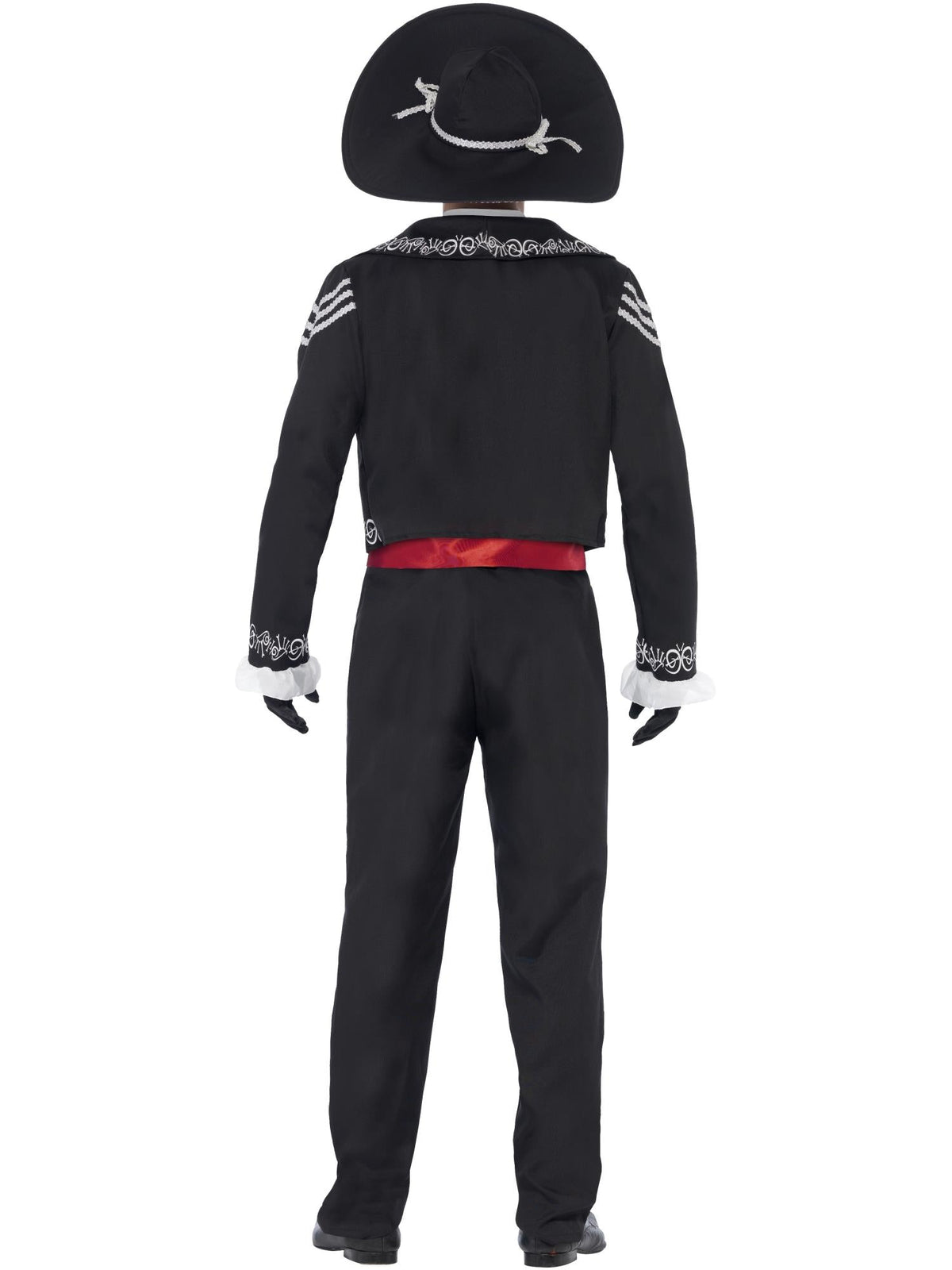 DAY OF THE DEAD SENOR BONES COSTUME, ADULT - S - Side