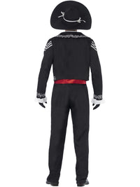 DAY OF THE DEAD SENOR BONES COSTUME, ADULT - S - Side