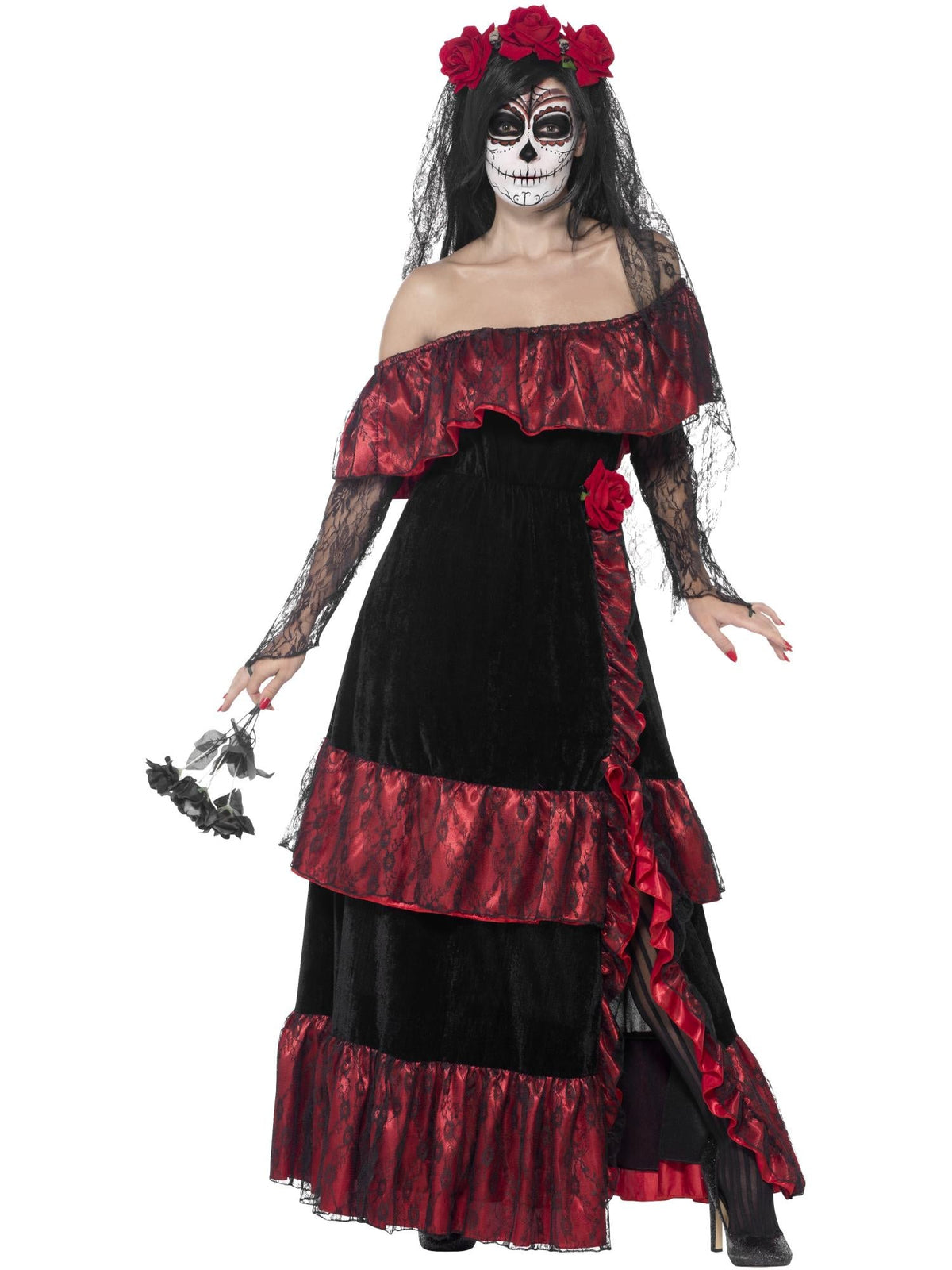 DAY OF THE DEAD BRIDE DELUXE COSTUME, ADULT - Packaging