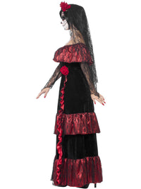 DAY OF THE DEAD BRIDE DELUXE COSTUME, ADULT - Back