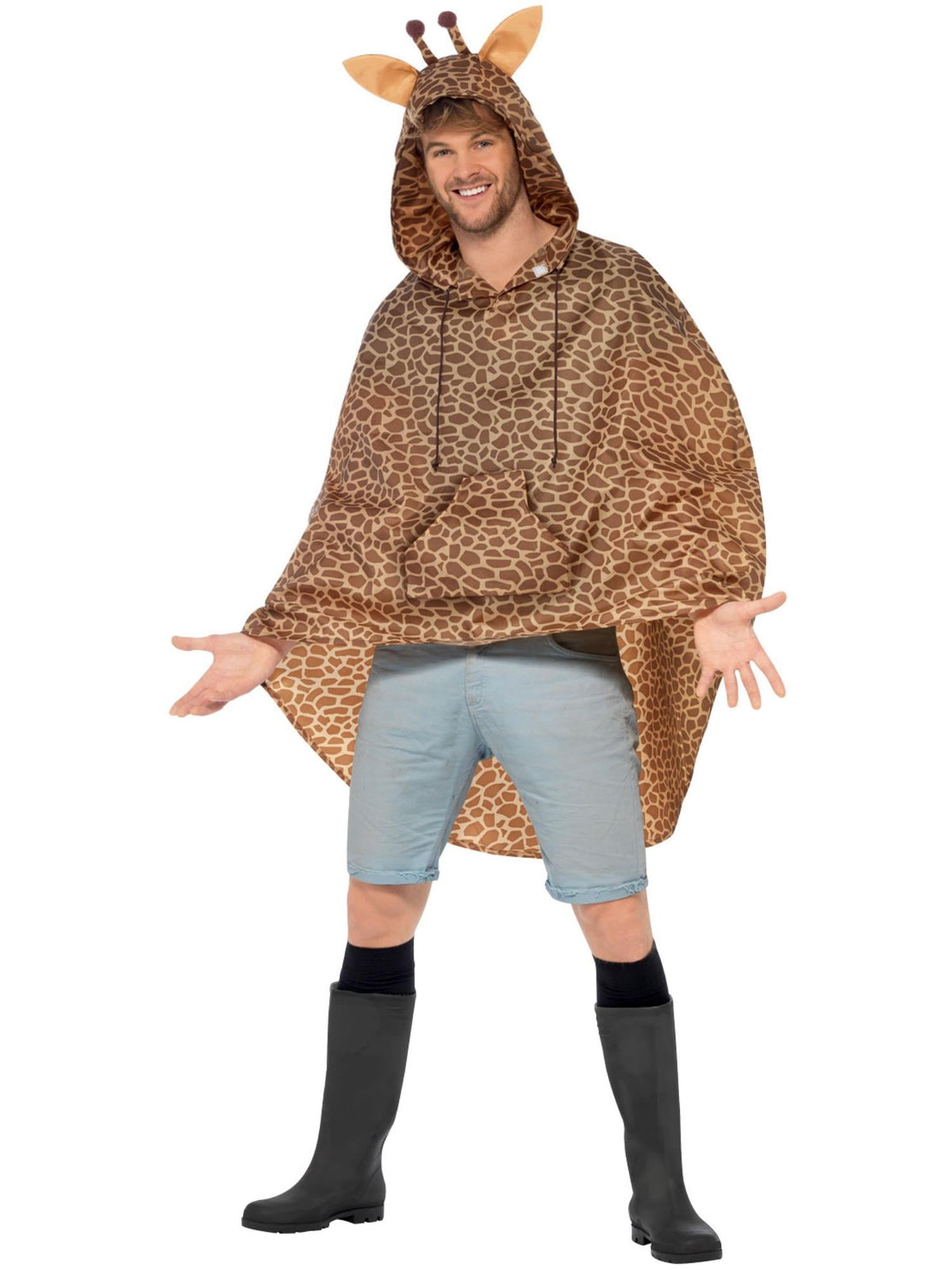 GIRAFFE PONCHO, ADULT - Packaging