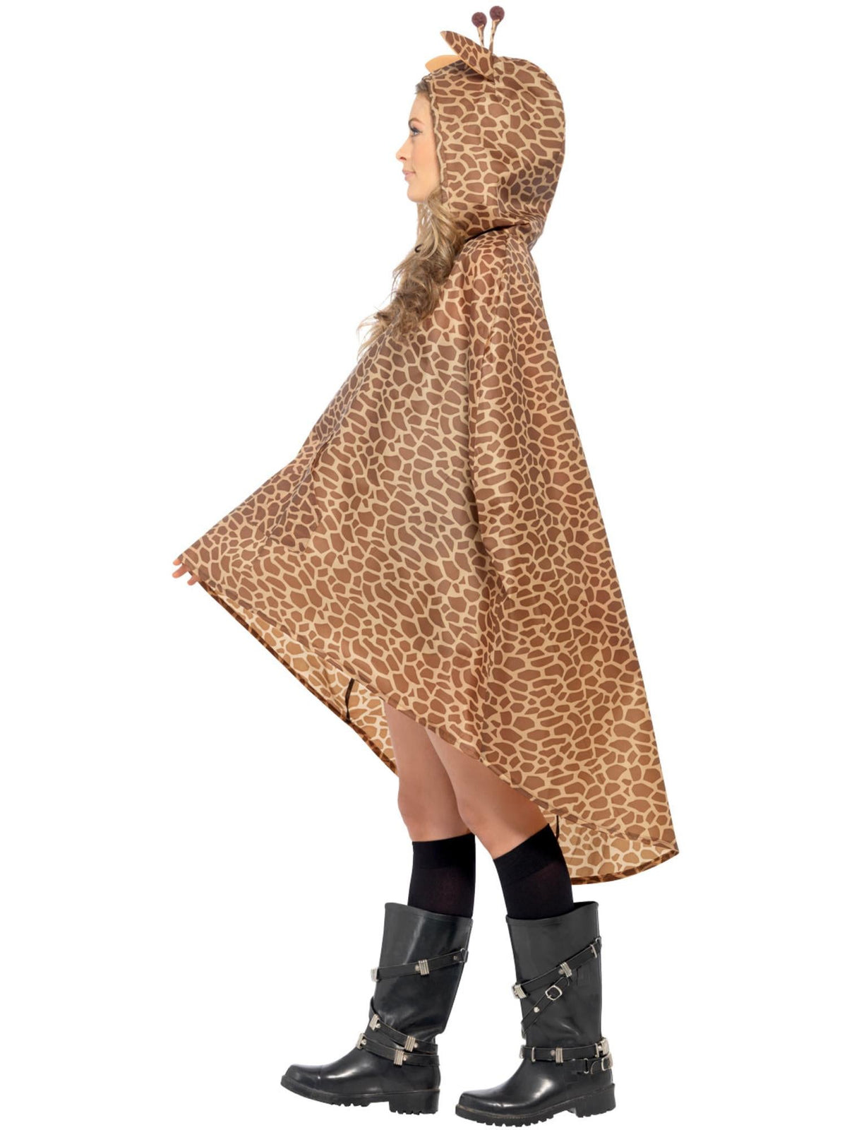 GIRAFFE PONCHO, ADULT - Back