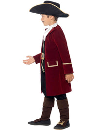 DELUXE PIRATE CAPTAIN COSTUME, KIDS - M - Side