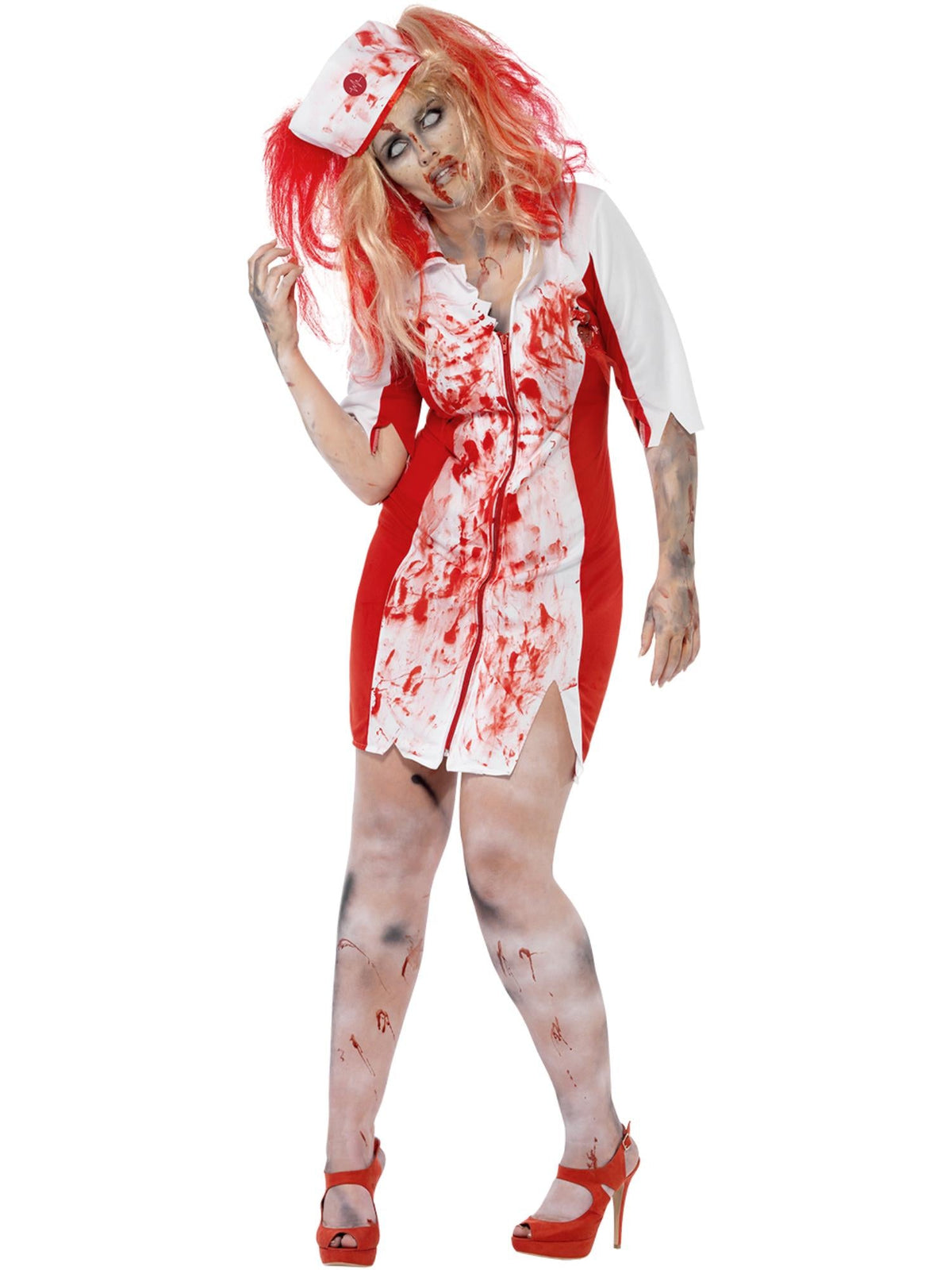 ZOMBIE NURSE PLUS SIZE COSTUME, ADULT - PLUS - Packaging