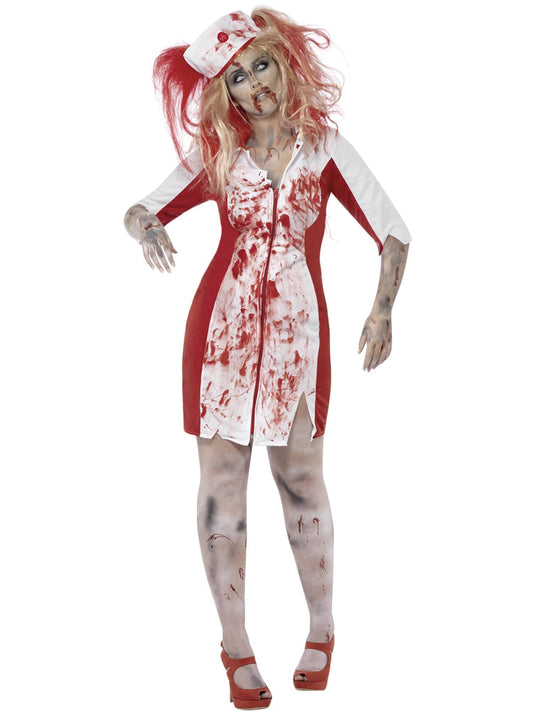ZOMBIE NURSE PLUS SIZE COSTUME, ADULT - PLUS - Front