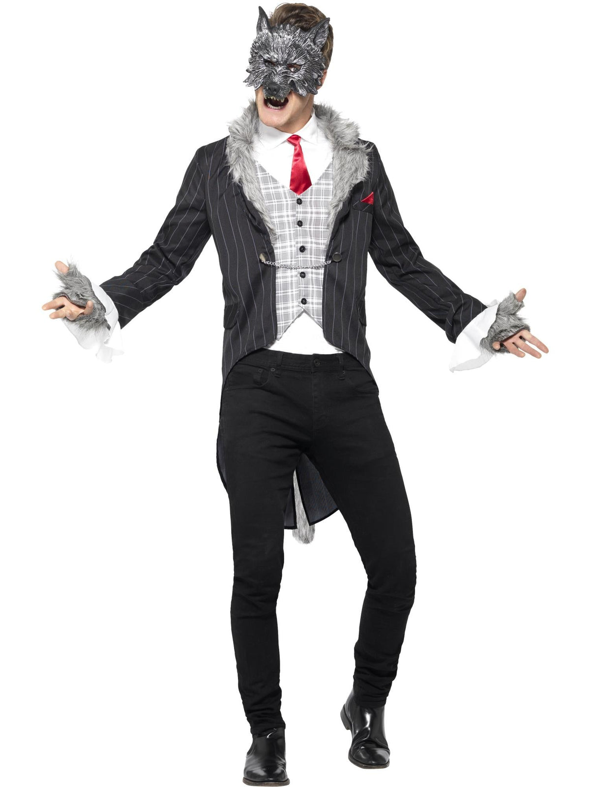 BIG BAD WOLF COSTUME, DELUXE - M - Back
