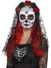 DAY OF THE DEAD SENORITA MASK, ADULT - Front