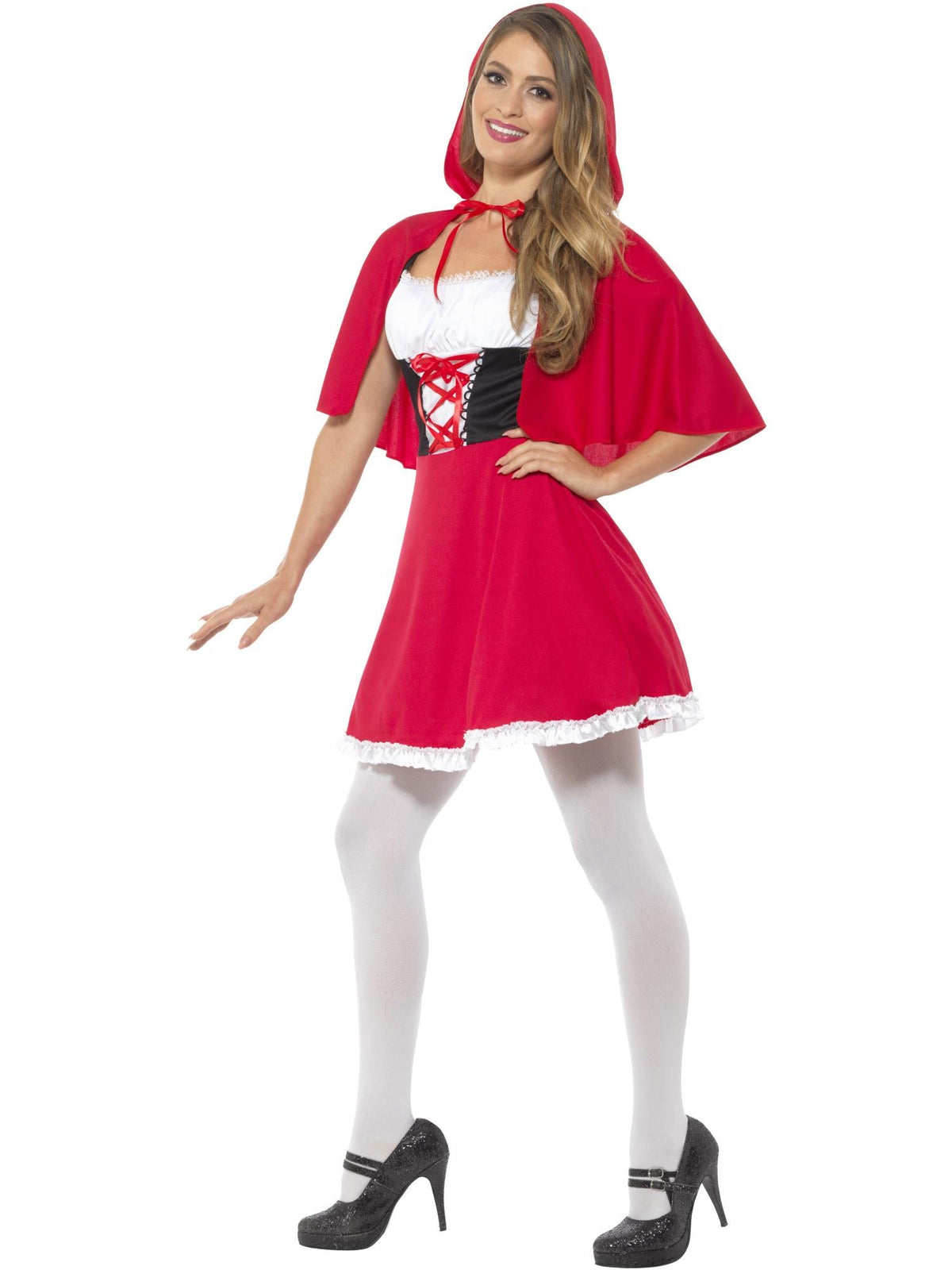 RED RIDING HOOD COSTUME, ADULT - Back