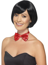 BOW TIE RED SEQUIN, ADULT - Back