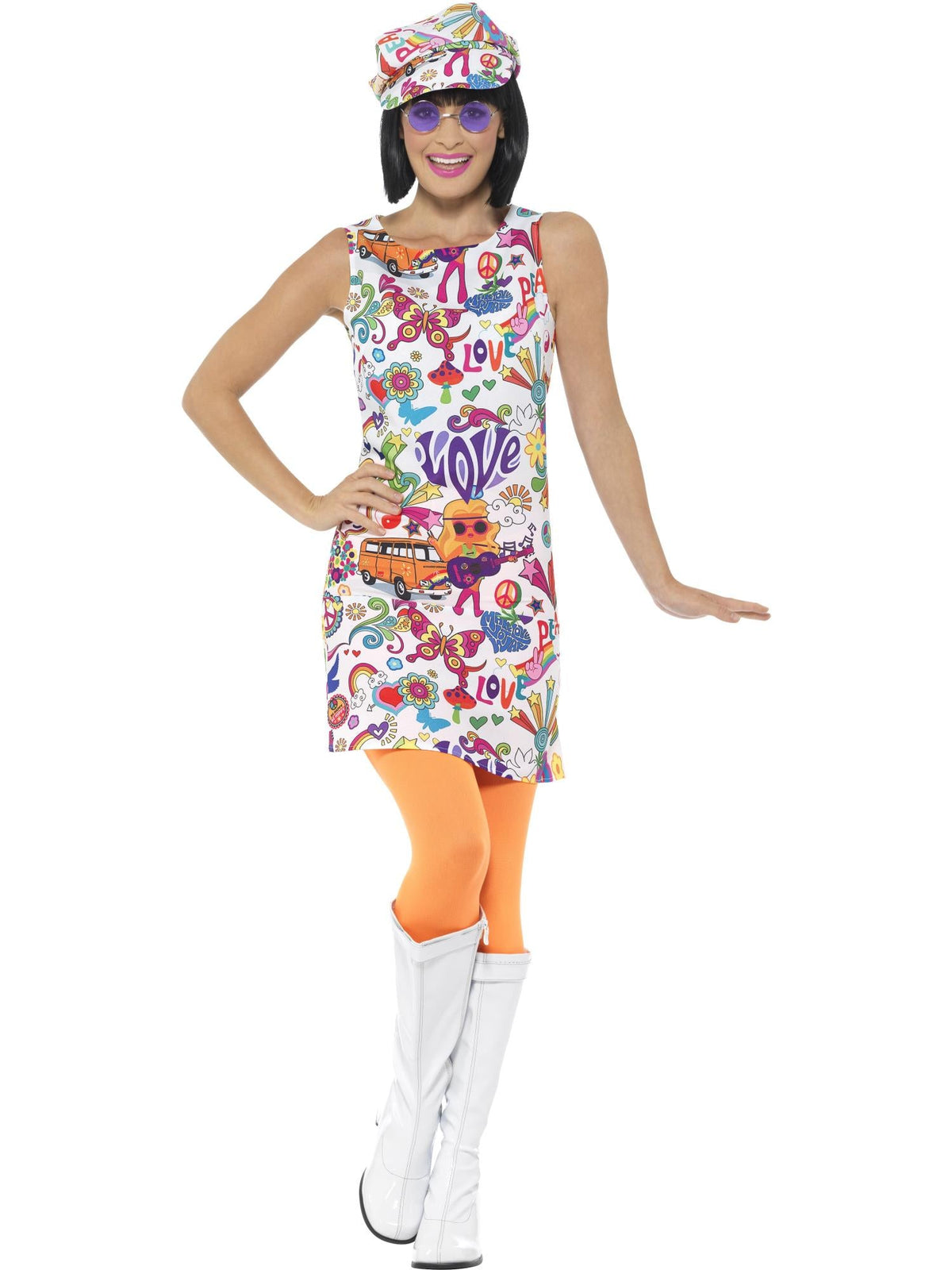 60S GROOVY CHICK COSTUME, ADULT - Packaging