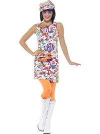 60S GROOVY CHICK COSTUME, ADULT - Packaging