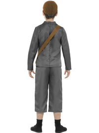 WW2 EVACUEE BOY COSTUME, CHILD - Side