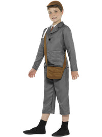 WW2 EVACUEE BOY COSTUME, CHILD - Back