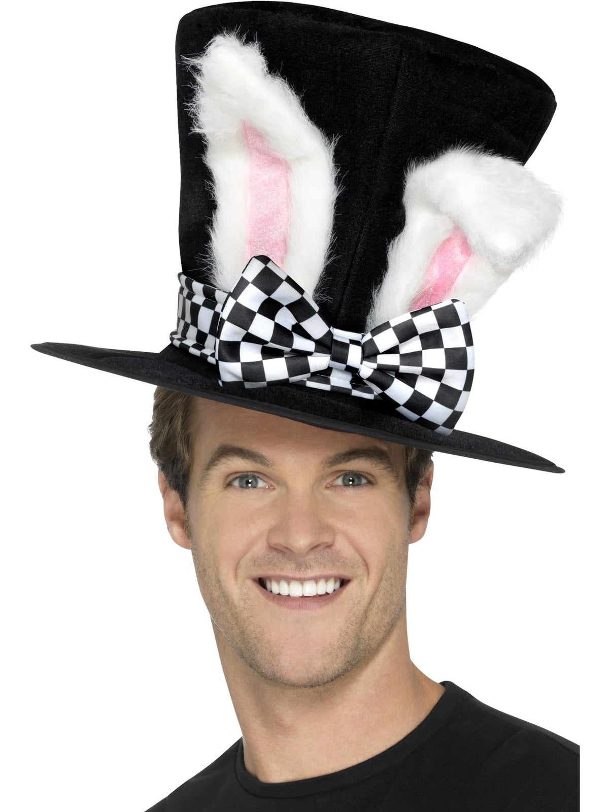 TEA PARTY MARCH HARE TOP HAT, ADULT - Back
