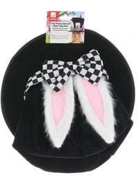 TEA PARTY MARCH HARE TOP HAT, ADULT - Side