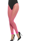 FOOTLESS NET TIGHTS IN NEON PINK, ADULT - Front