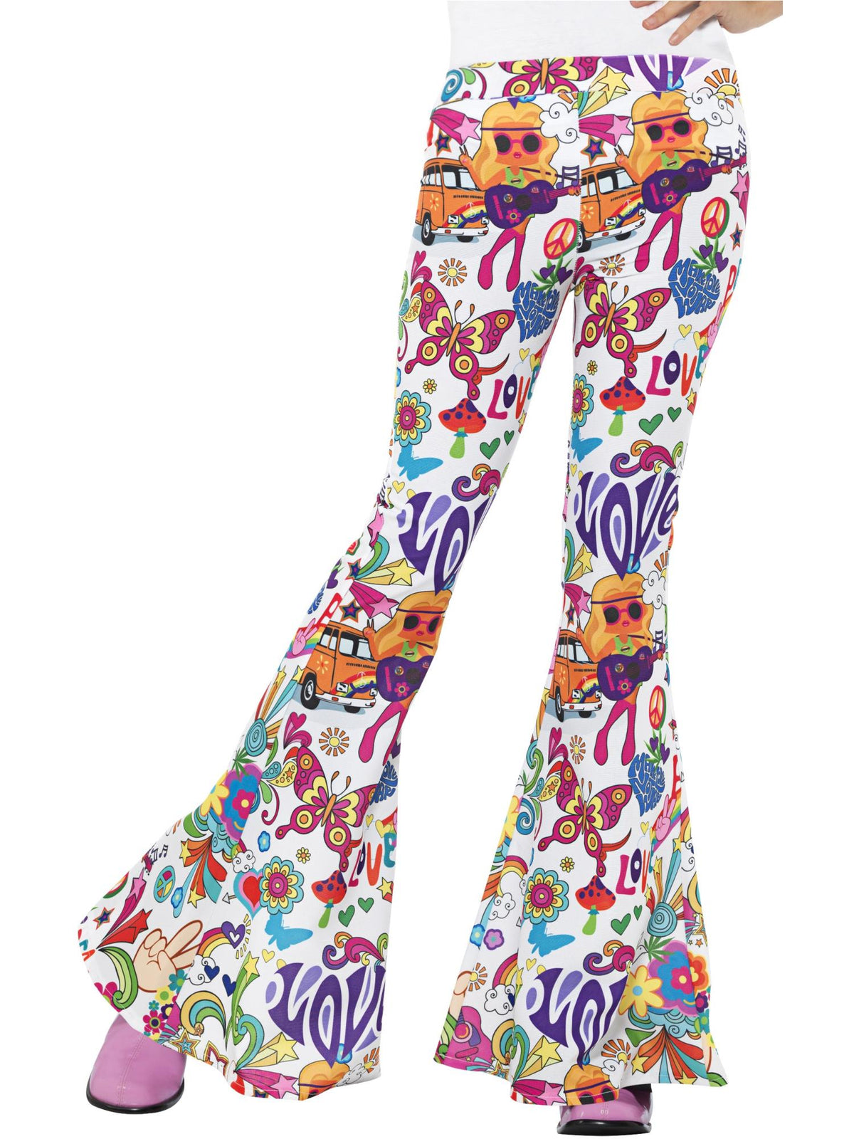 GROOVY FLARED TROUSERS, LADIES - Back
