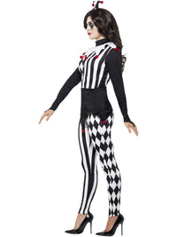 JESTER LADIES COSTUME, ADULT - L - Side