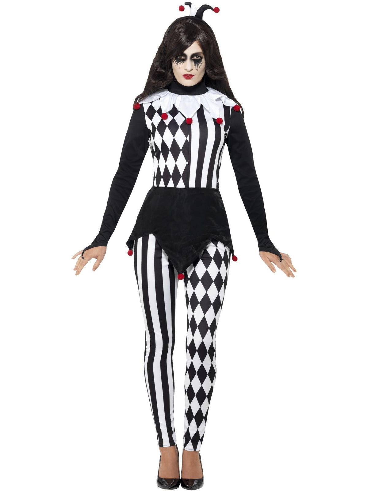 JESTER LADIES COSTUME, ADULT - L - Back