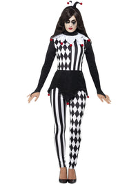 JESTER LADIES COSTUME, ADULT - L - Back