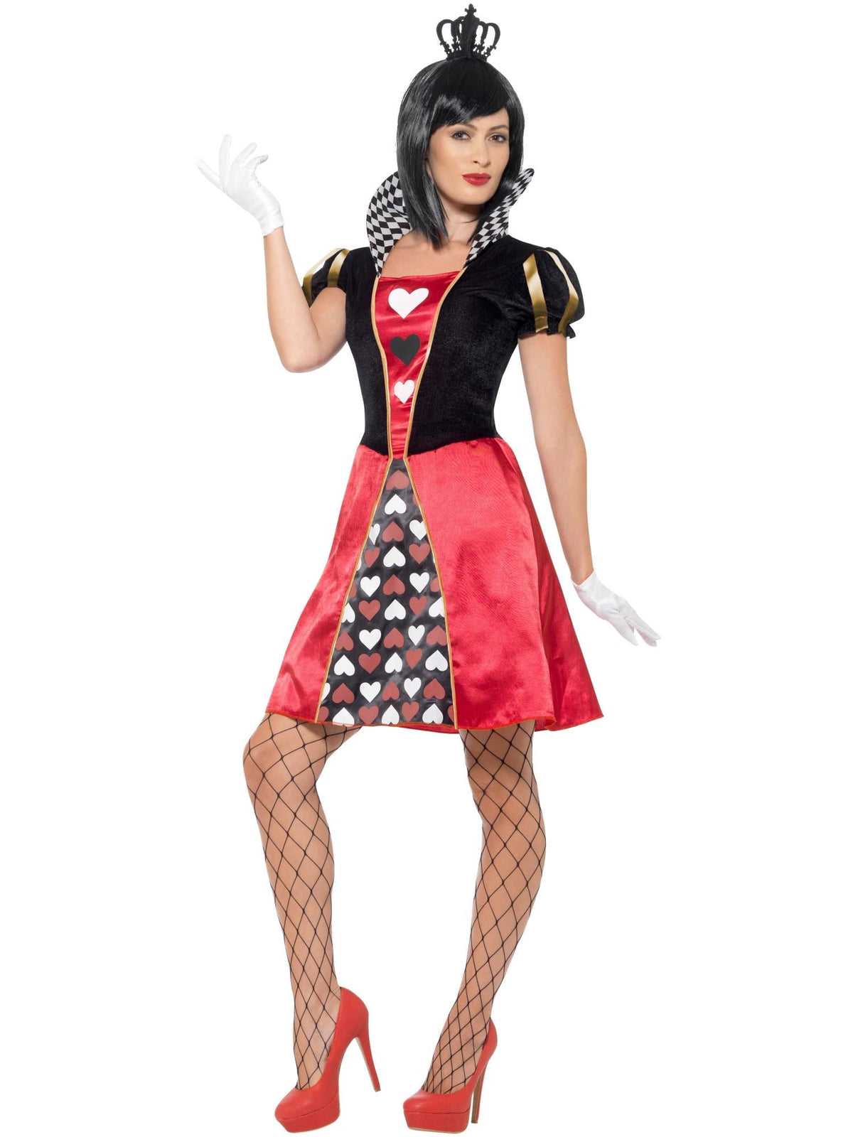 CARDED QUEEN COSTUME, ADULT - Side
