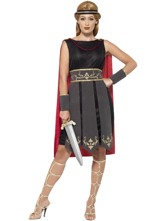 ROMAN WARRIOR LADY COSTUME, ADULT - Front