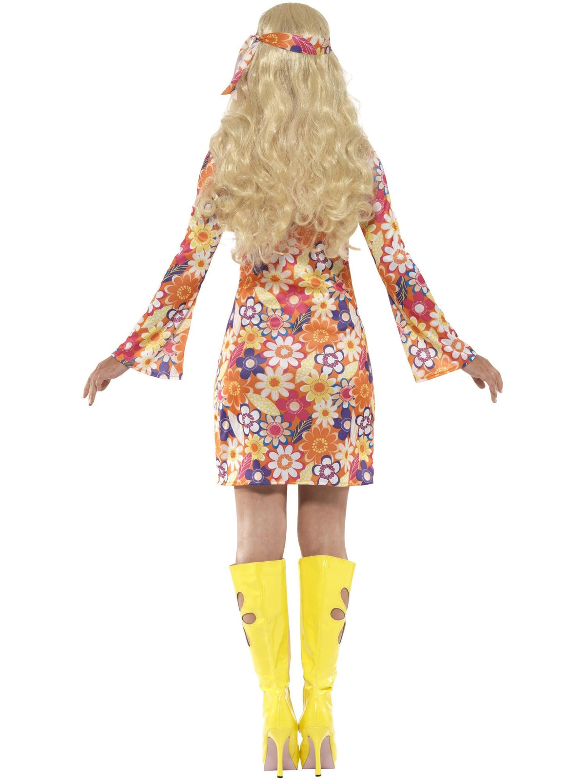 FLOWER HIPPIE COSTUME, ADULT - Side