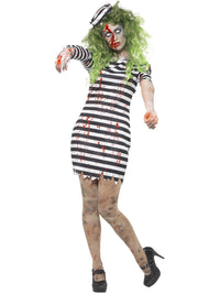 ZOMBIE JAIL BIRD ADULT WOMEN'S COSTUME