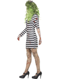 ZOMBIE JAIL BIRD ADULT WOMEN'S COSTUME - Side