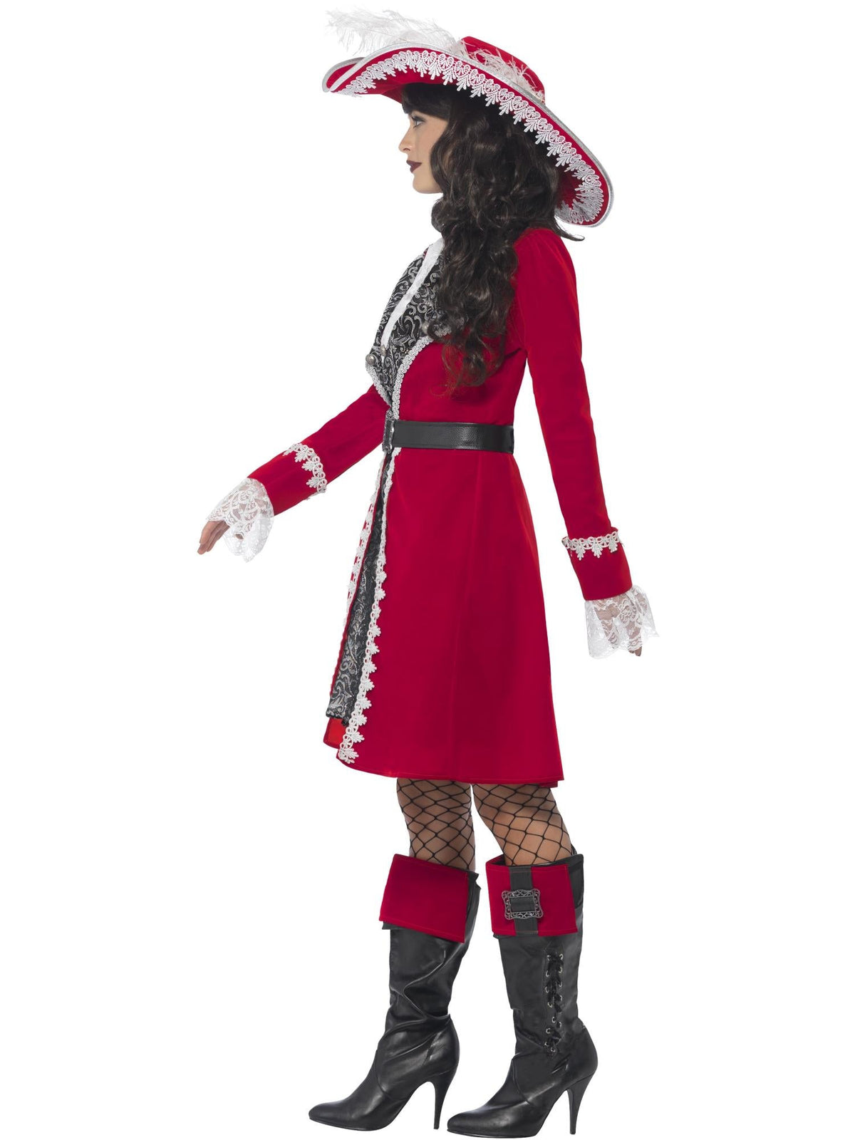 LADY CAPTAIN DELUXE COSTUME, ADULT - Back